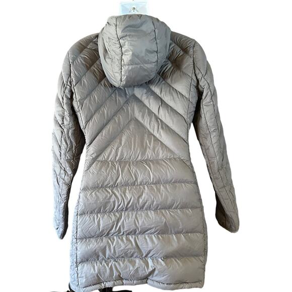 London Fog Lightweight Packable Gray Down Filled Hooded Full Zip Jacket Small - Picture 2 of 10